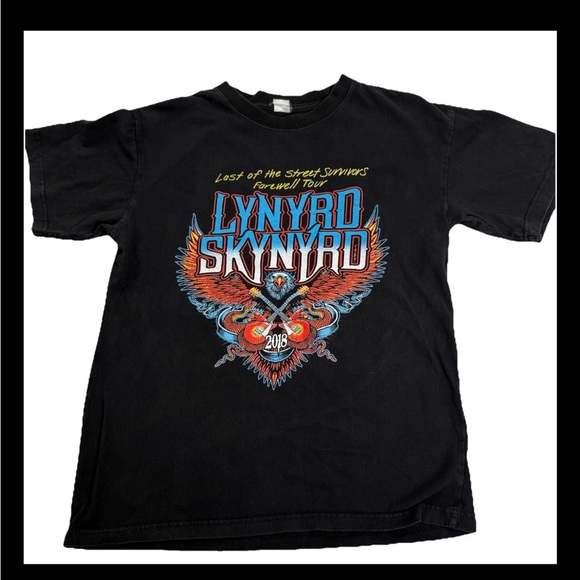 Lynyrd Skynyrd Last Of The Survivors 2018 Farewell Tour Double Sided Black - Picture 2 of 6